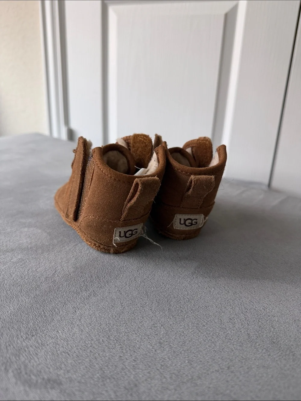UGG Kids Chestnut Booties - Soft Suede Infant Shoes